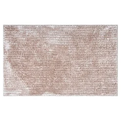Dywanik łazienkowy beżowy CHENILLE 60x90 cm