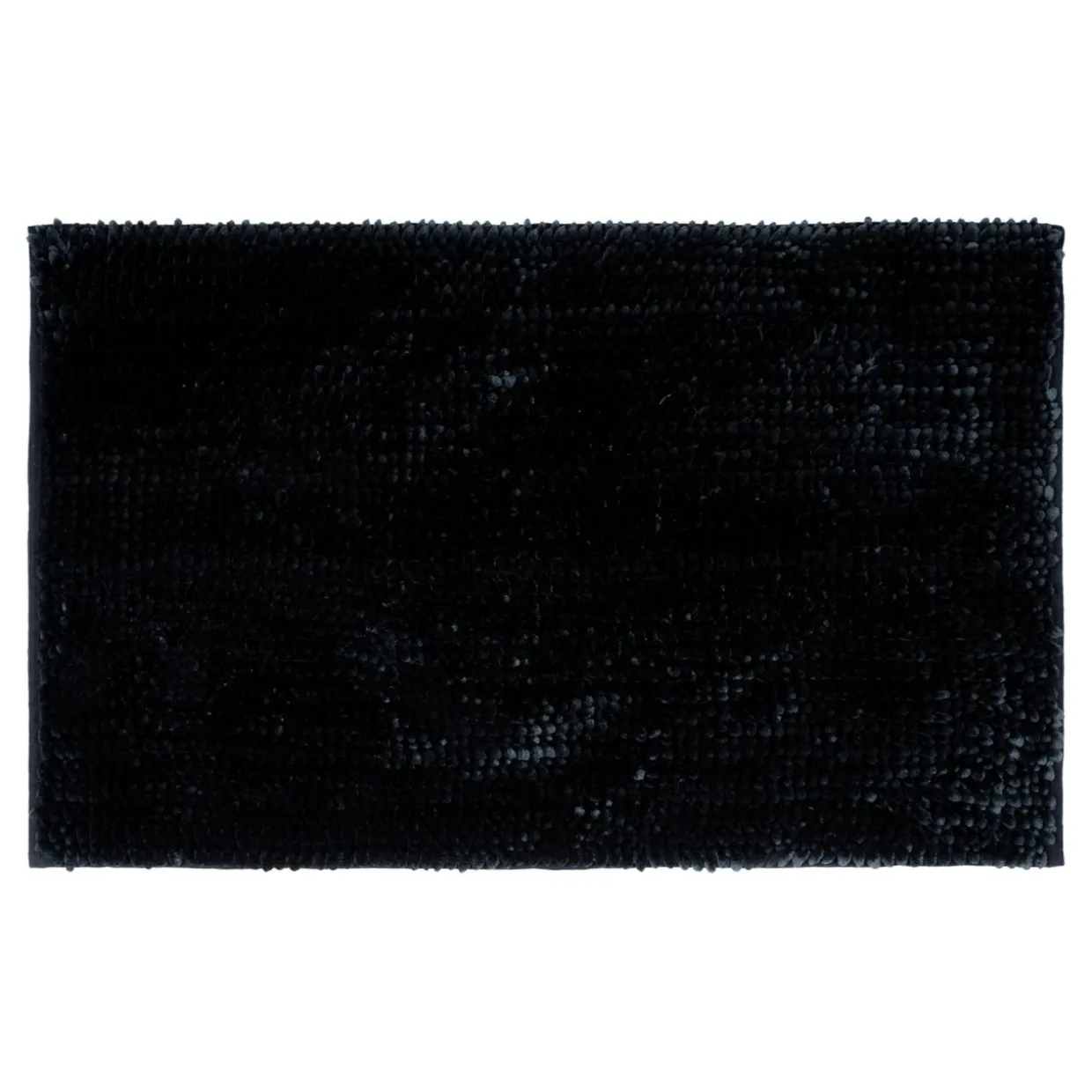 Dywanik łazienkowy czarny CHENILLE 50x80 cm