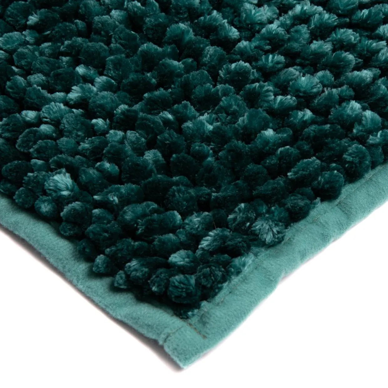 Dywanik łazienkowy zielony CHENILLE 50x80 cm