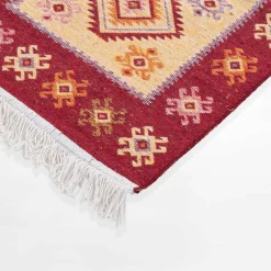 Dywanik etno ALBORG, bordowy, 50x80 cm