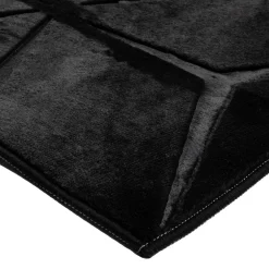 Dywanik geometryczny czarny TULSA 60x100 cm