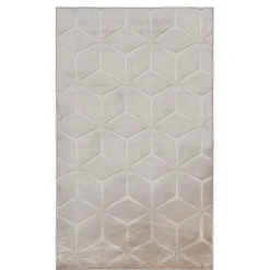 Dywanik geometryczny TULSA beżowy 60x100 cm