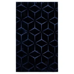 Dywanik geometryczny TULSA granatowy 60x100 cm