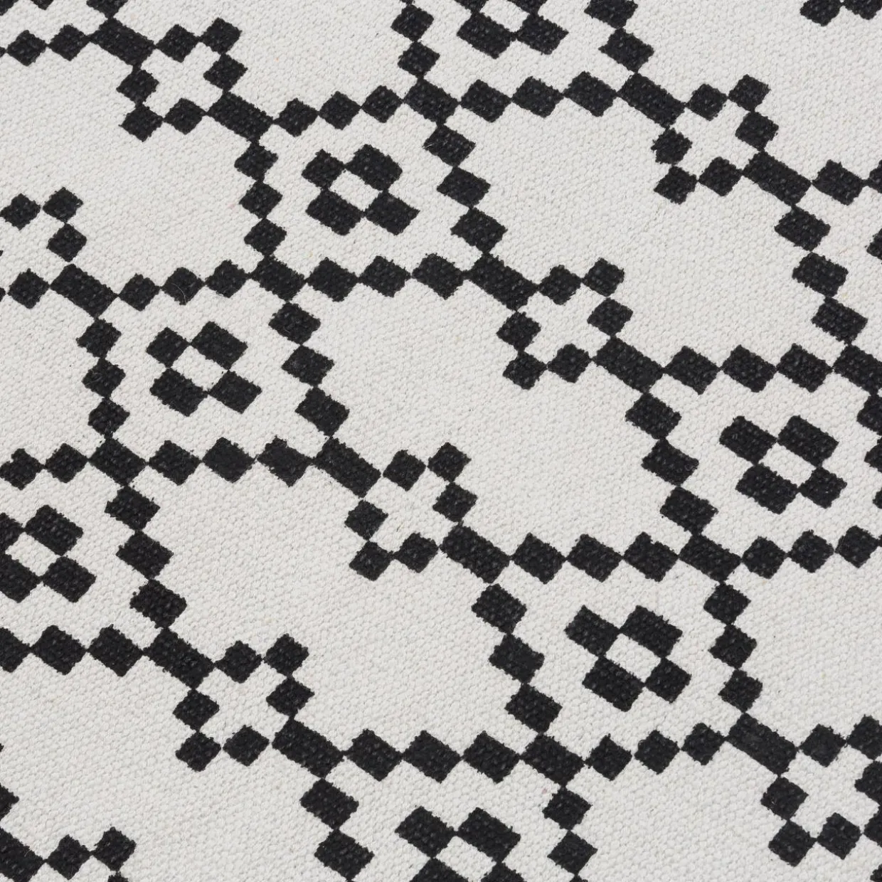 Dywanik w romby biało-czarny SCANDI 50x80 cm