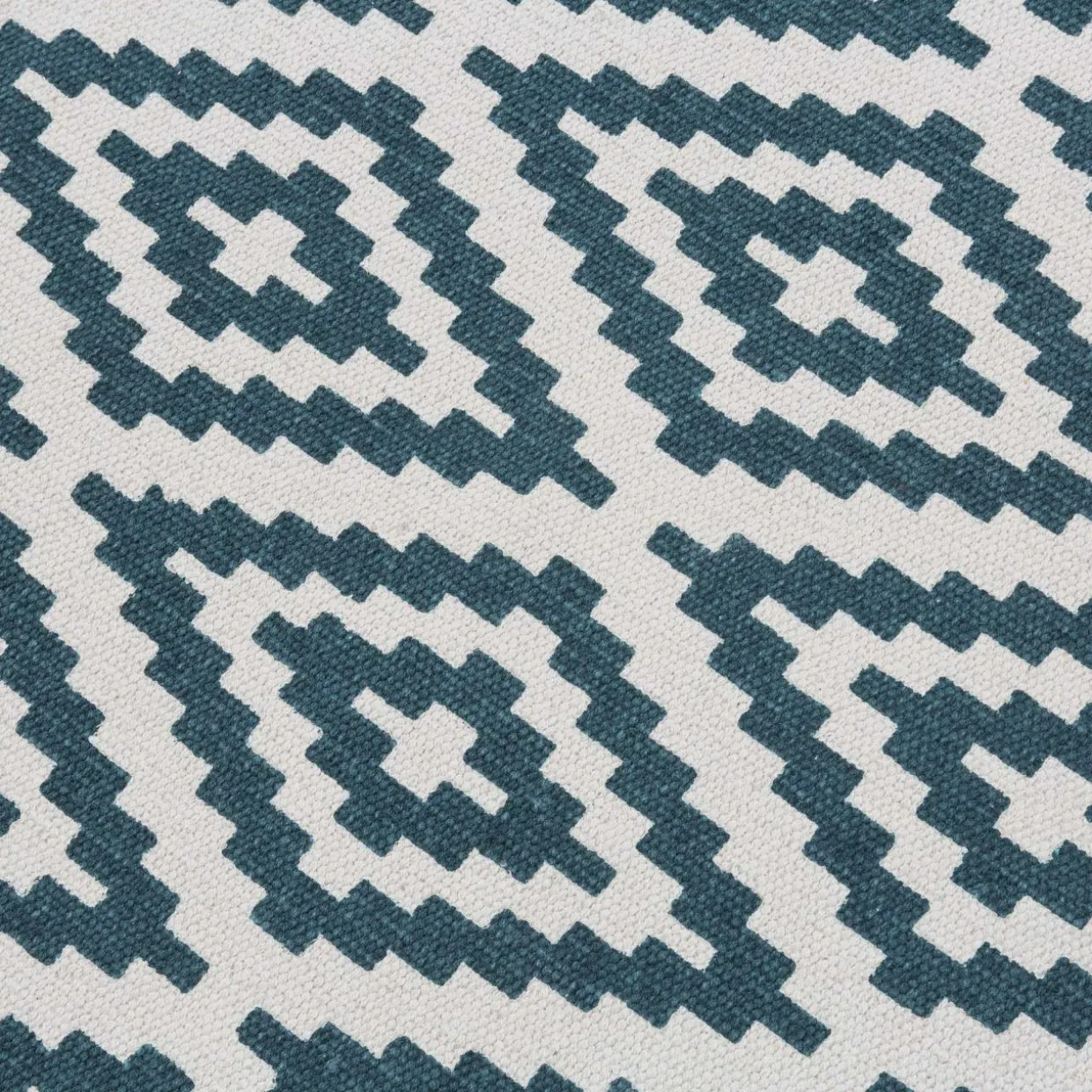 Dywanik w romby niebiesko-biały SCANDI 50x80 cm