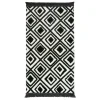 Dywanik z połyskującym wzorem 3D czarne romby ETNA 60x100 cm