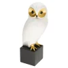 Figurka dekoracyjna biała SOWA 27 cm