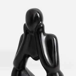 Figurka dekoracyjna czarna MYŚLĄCY CZŁOWIEK 19 cm
