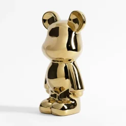 Figurka dekoracyjna MIŚ złota 26 cm
