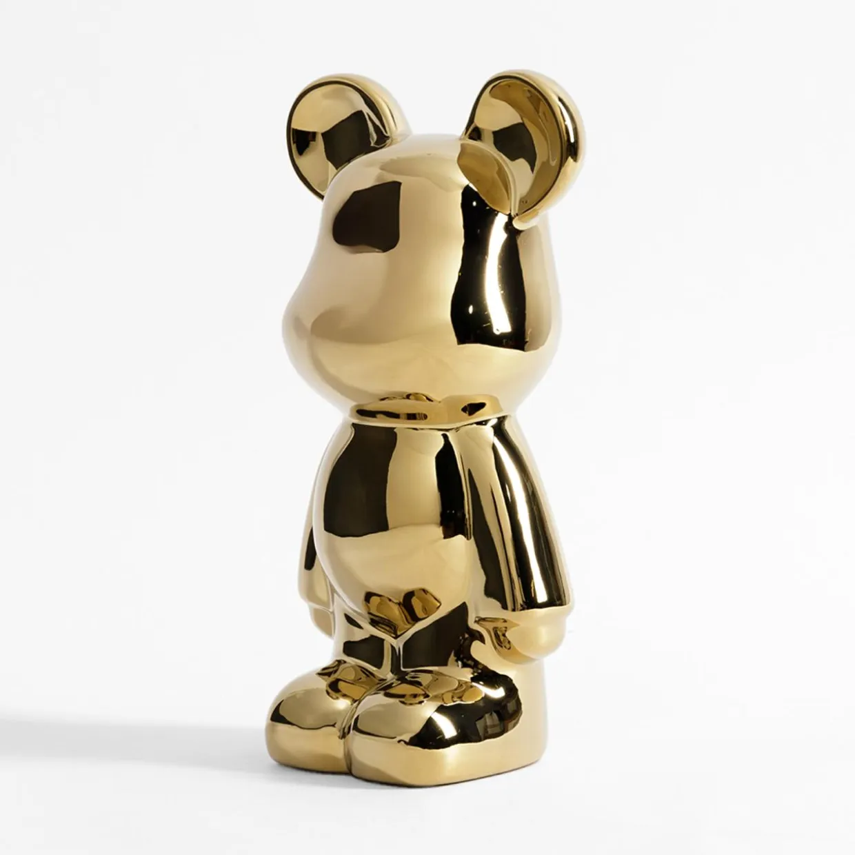 Figurka dekoracyjna MIŚ złota 26 cm