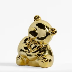Figurka dekoracyjna MIŚ złoty 11 cm