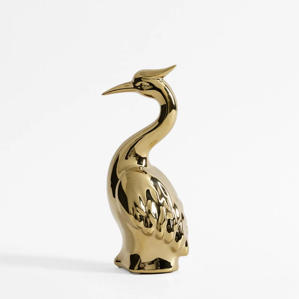 Figurka dekoracyjna PTAK złoty 20 cm