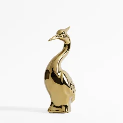 Figurka dekoracyjna PTAK złoty 20 cm