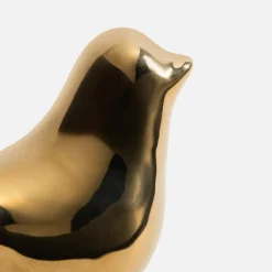 Figurka dekoracyjna złota PTAK 8 cm