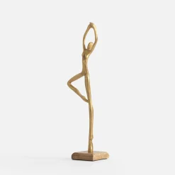 Figurka dekoracyjna złota JOGA MIX 35 cm