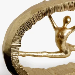Figurka dekoracyjna złota GIMNASTYCZKA 16 cm