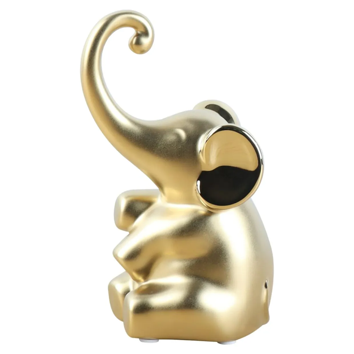 Figurka dekoracyjna złoty SŁOŃ 17 cm