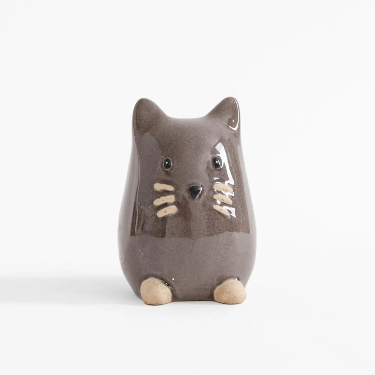 Figurka porcelanowa, kot, 13 cm, MIX