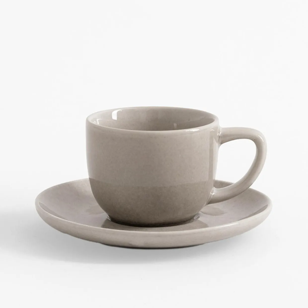 Filiżanka ze spodkiem ceramiczna 100 ml EYO
