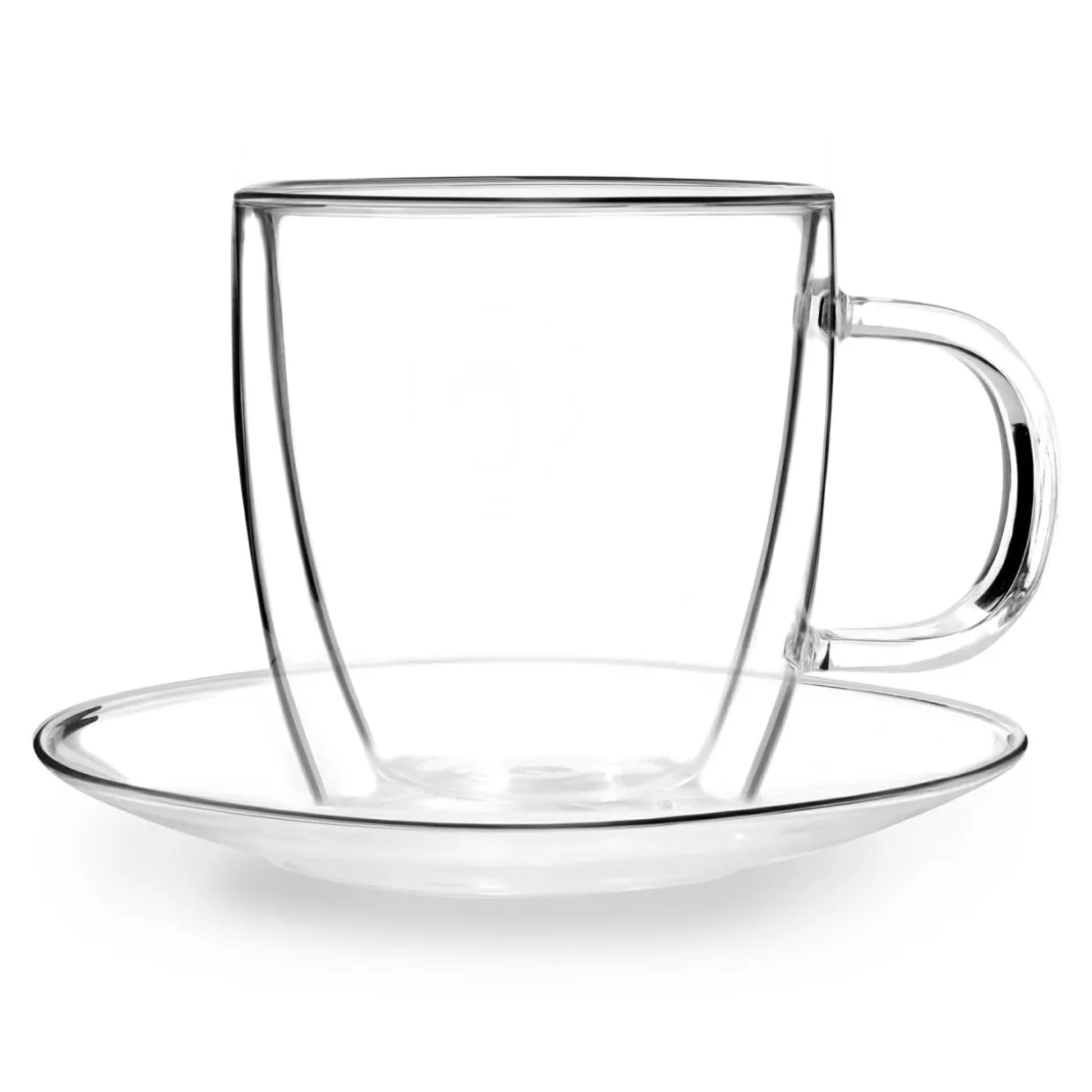 Filiżanki termiczne AMO 250 ml ze spodkami, kpl. 2 szt.