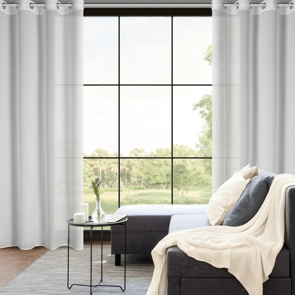 Firana do salonu biała VENUS 300x250 cm