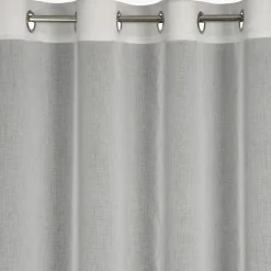 Firana na przelotkach kremowa ABBIE 140x250 cm
