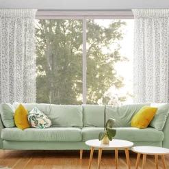 Firana na taśmie biała DAISY 130x270 cm