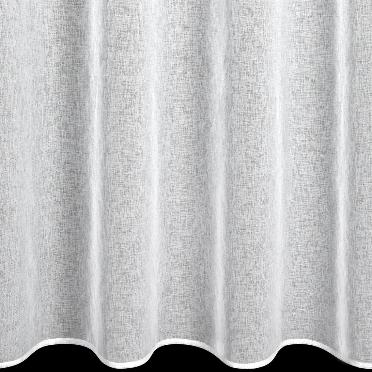 Firana z falbanami biała AURA 140x250 cm