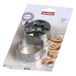 Foremki do wykrawania ciastek ZENKER SMILEY 2 szt. MIX