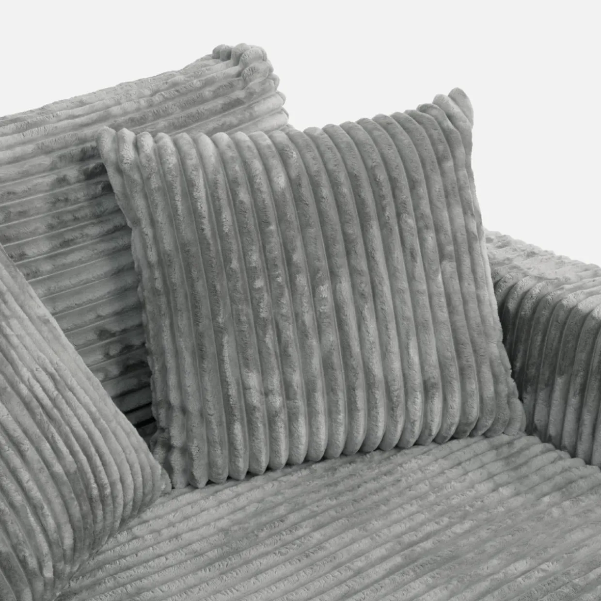Fotel loveseat jasnoszara NOEMI