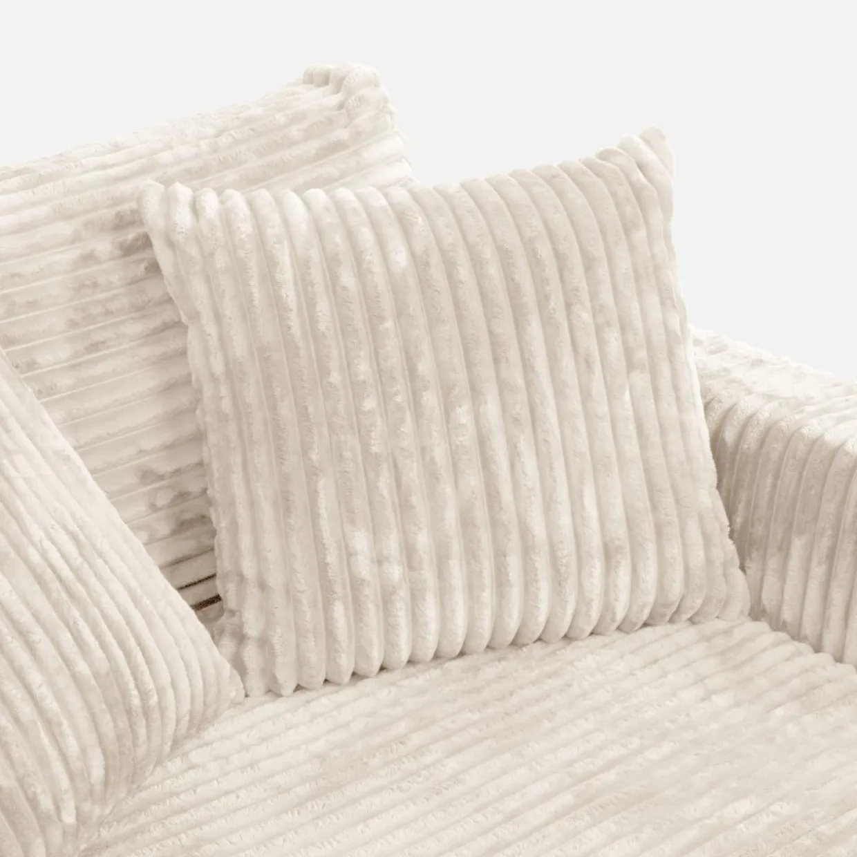 Fotel loveseat kremowy NOEMI