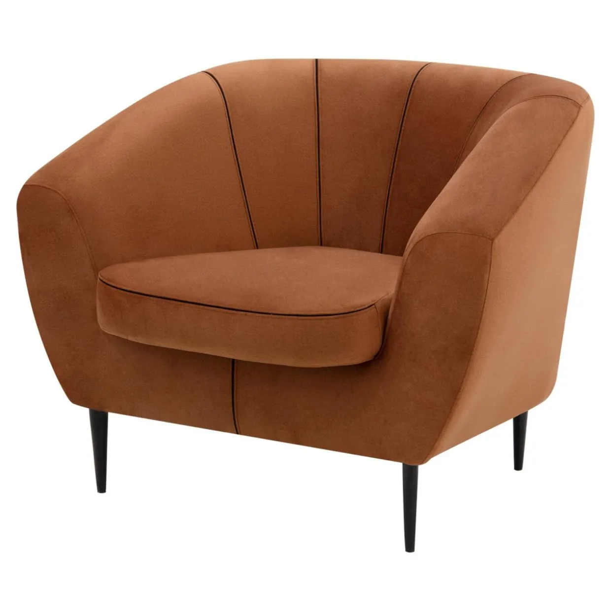 Fotel wypoczynkowy pomarańczowy OLIVIO