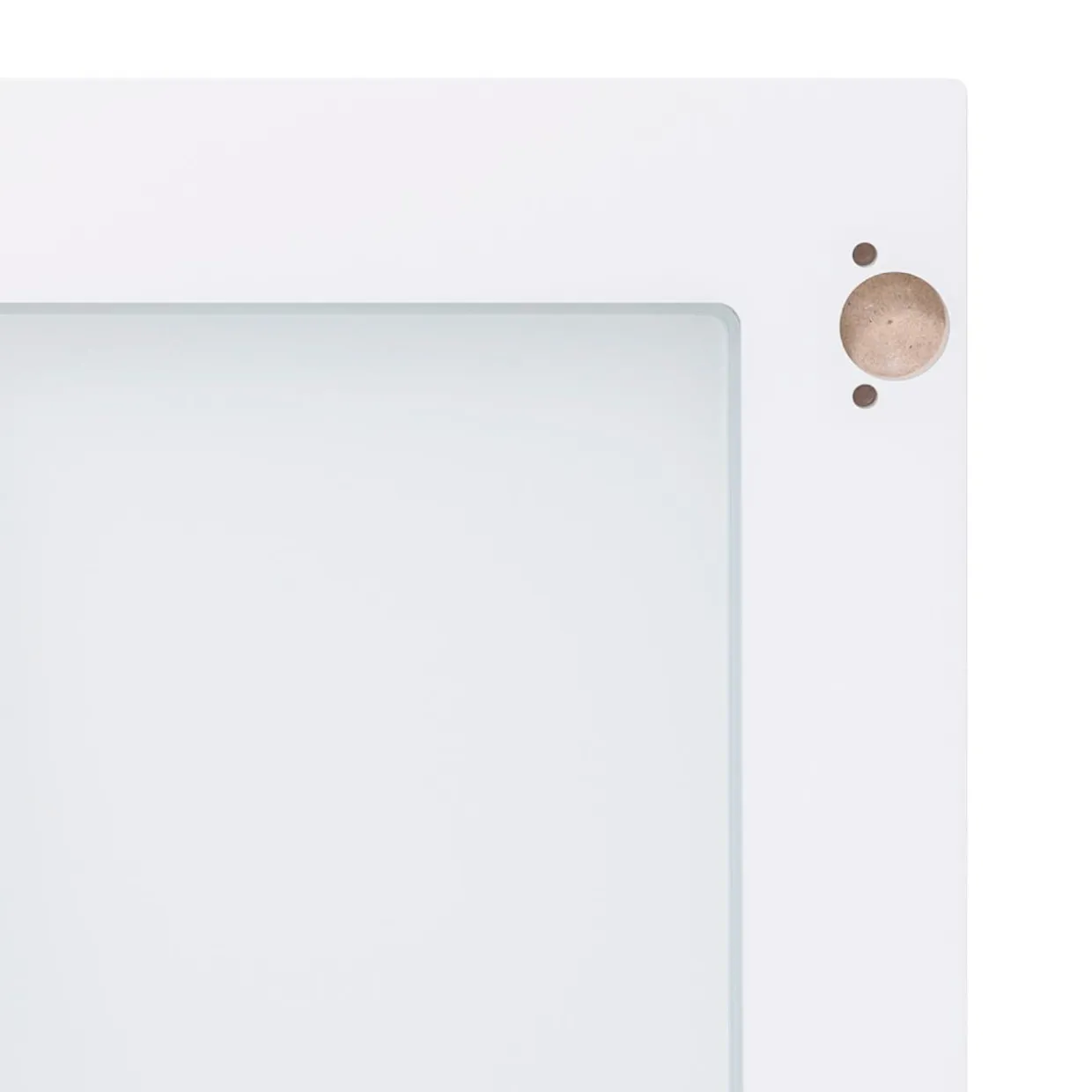 Front przeszklony NOTO 60x98 biały połysk