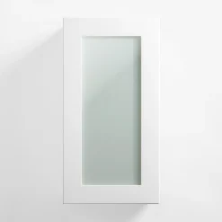 Front przeszklony NOTO 40x76,5 biały połysk