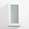 Front przeszklony PIANTA 40x76,5 biały, wysoki połysk