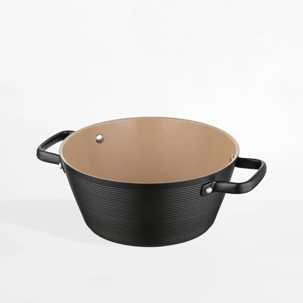 Garnek aluminiowy z pokrywką CARINA BLACK 3,3 l
