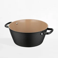 Garnek aluminiowy z pokrywką CARINA BLACK 5,2 l