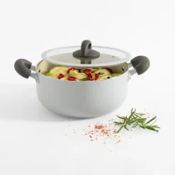 Garnek na indukcję kremowy URBAN 4,4 l
