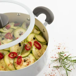 Garnek na indukcję kremowy URBAN 4,4 l