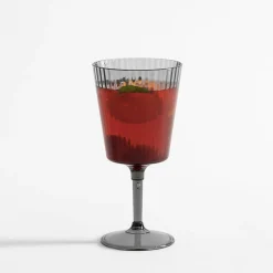 Kieliszek do wina plastikowy szary 400 ml