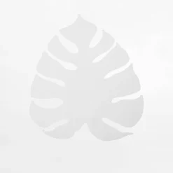 Kinkiet biały liść MONSTERA