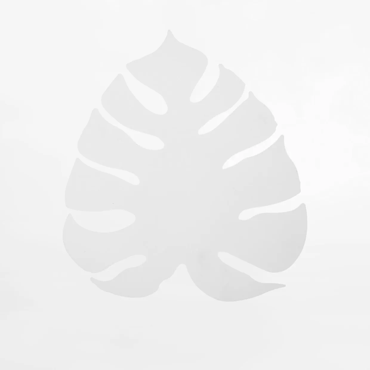 Kinkiet biały liść MONSTERA
