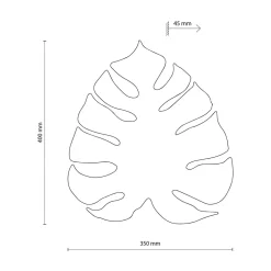 Kinkiet biały liść MONSTERA