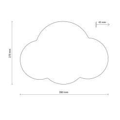 Kinkiet do pokoju dziecięcego biały CLOUD