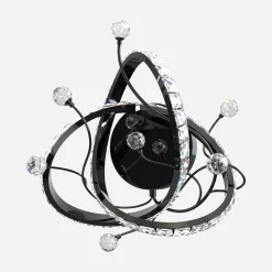 Kinkiet LED czarny chrom MAIA z pilotem