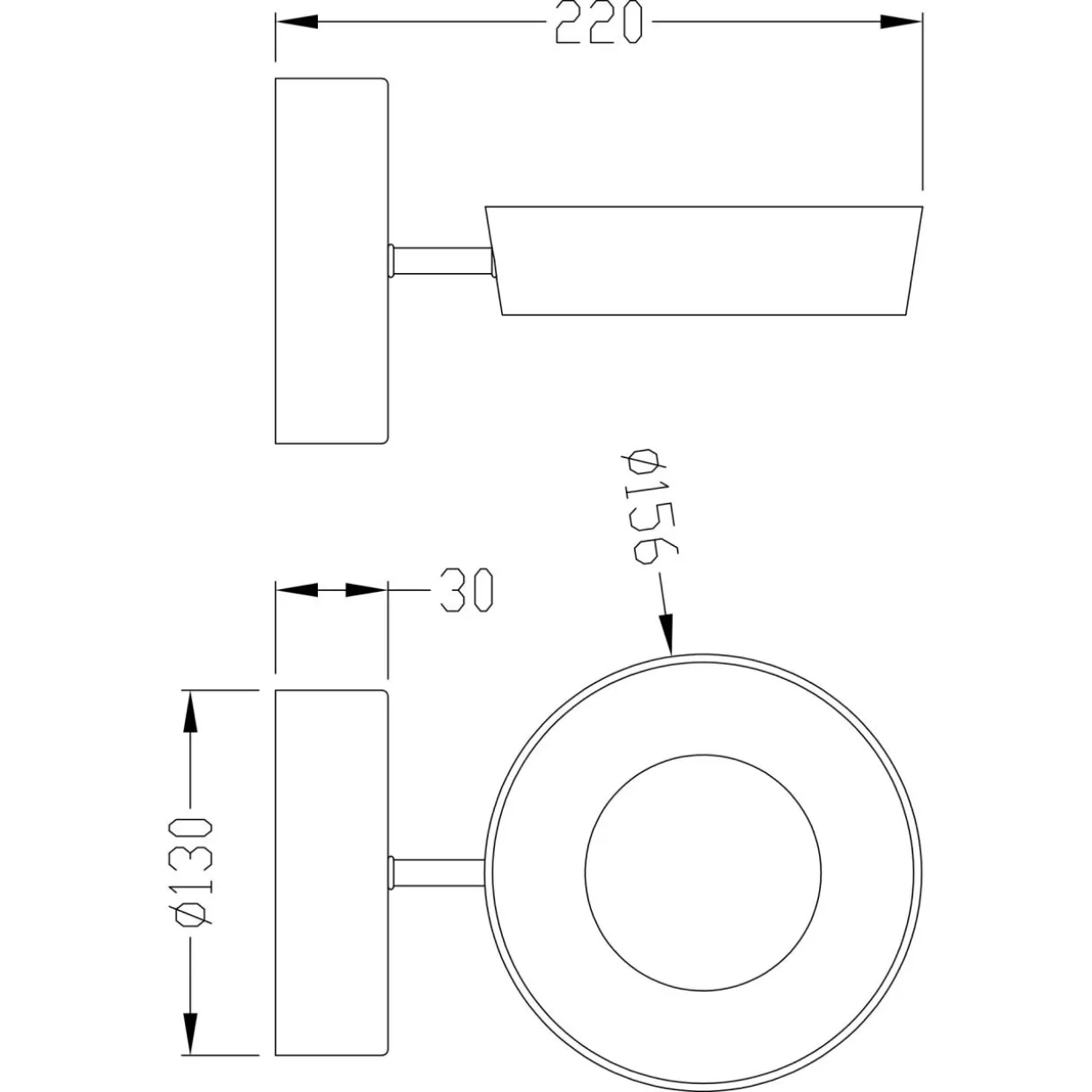 Kinkiet LED LARA 13 cm