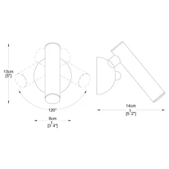 Kinkiet LOYA LED W0461-01A-STP7