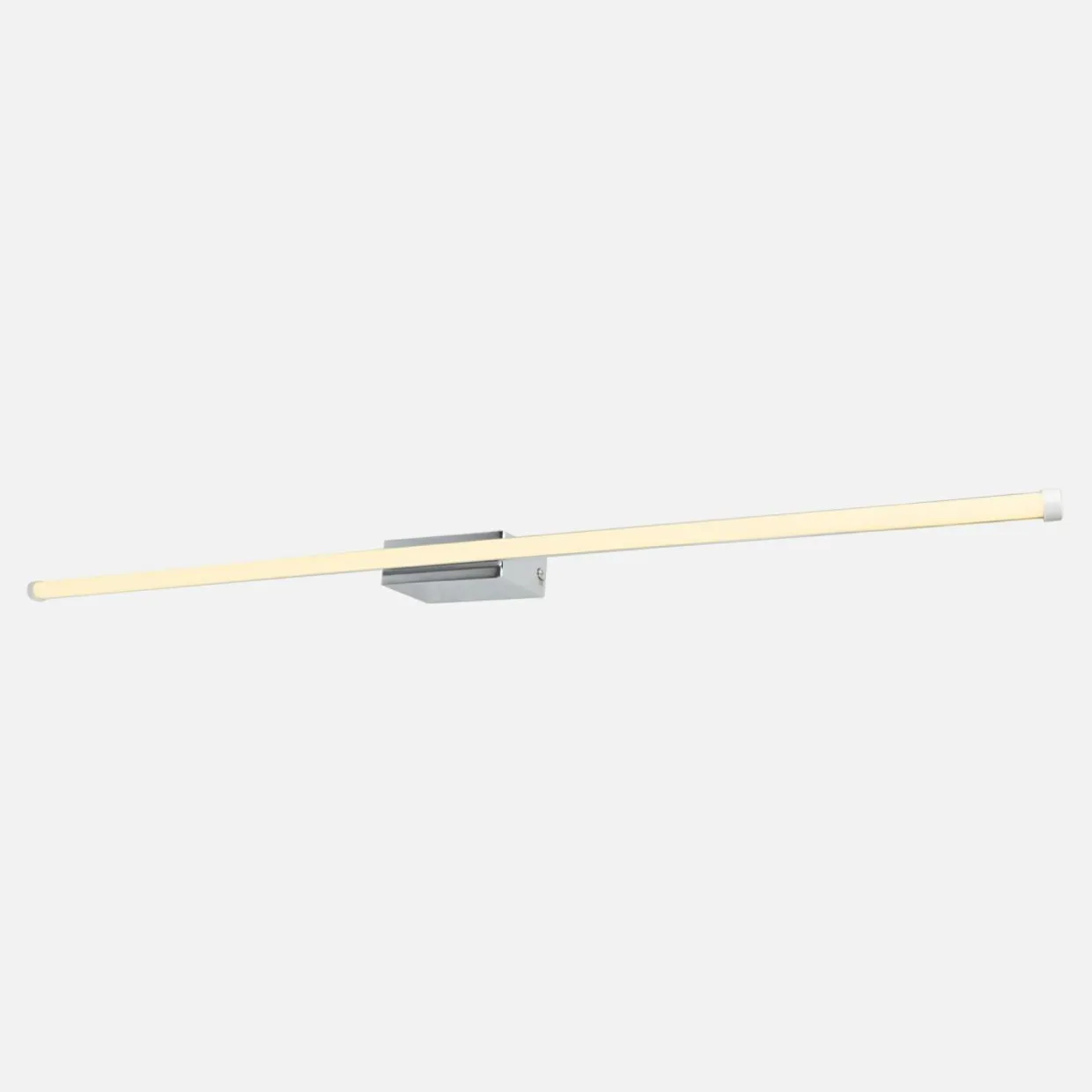 Kinkiet nowoczesny biały chrom NOBLI 80 cm