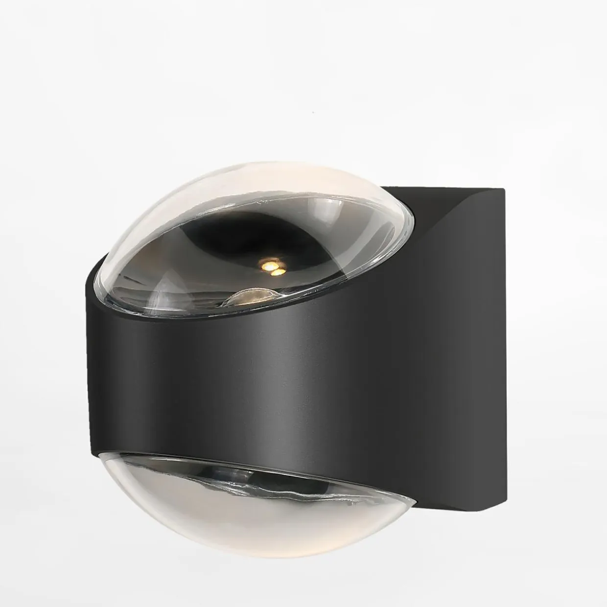 Kinkiet outdoorowy dwustronny IP44 czarny LUCENT