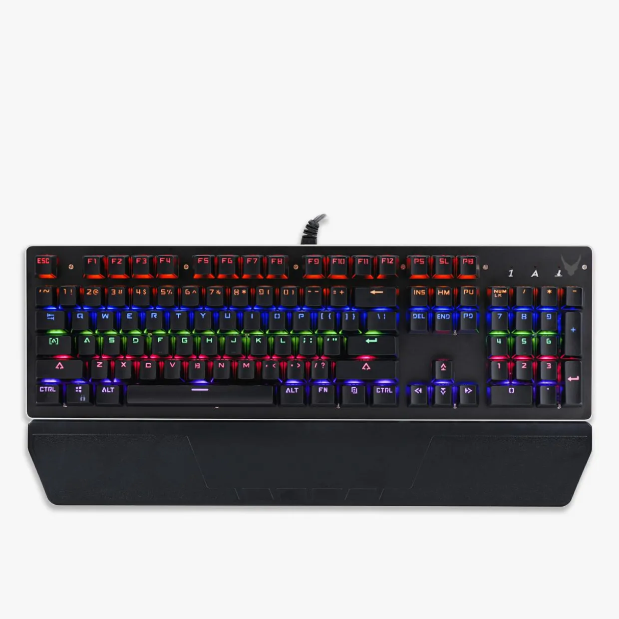 Klawiatura gamingowa metalowa czarna z podświetleniem LED VMK3BK11 VARR